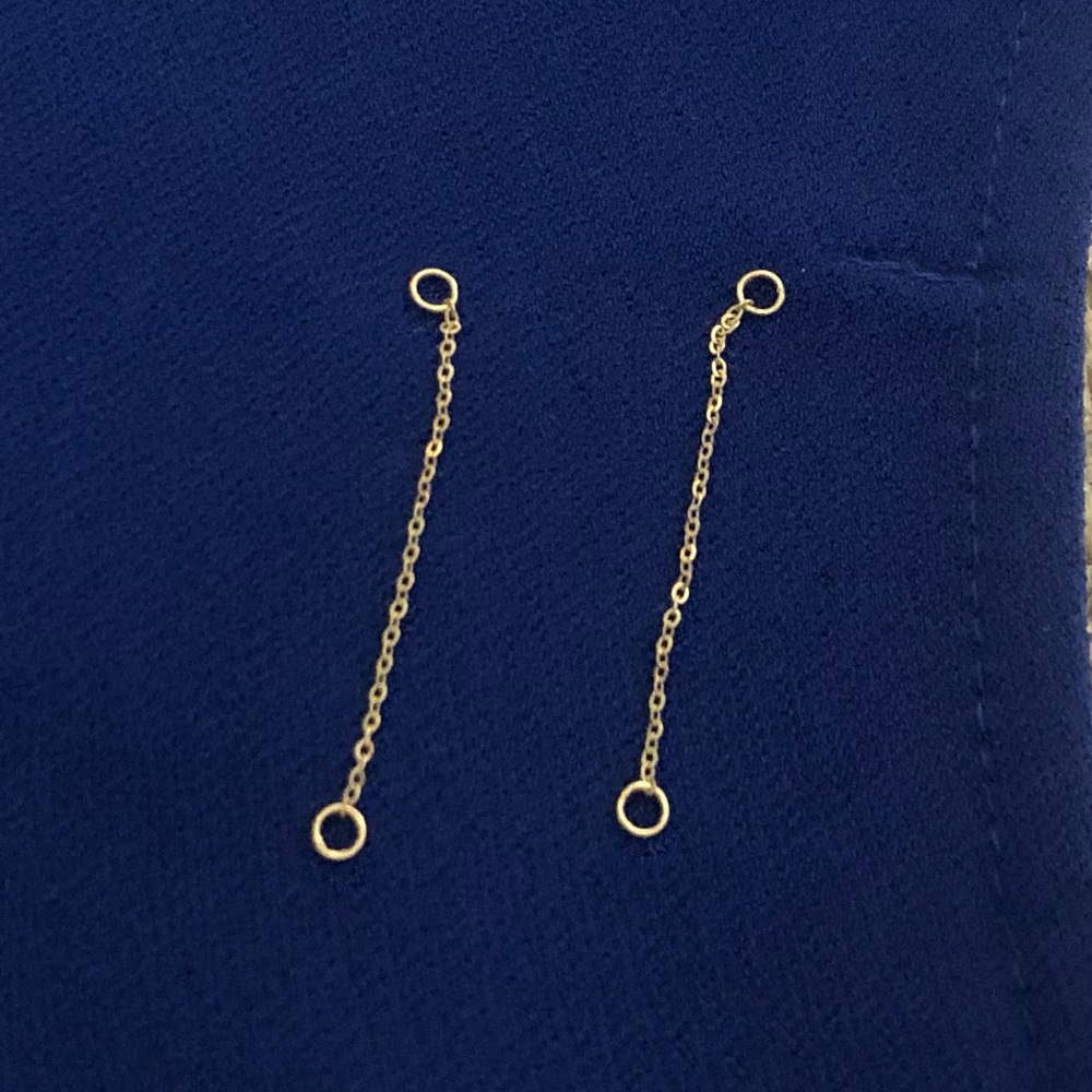 Elegant solid 10 kt yellow Gold Chain Earring enhancer’s jackets